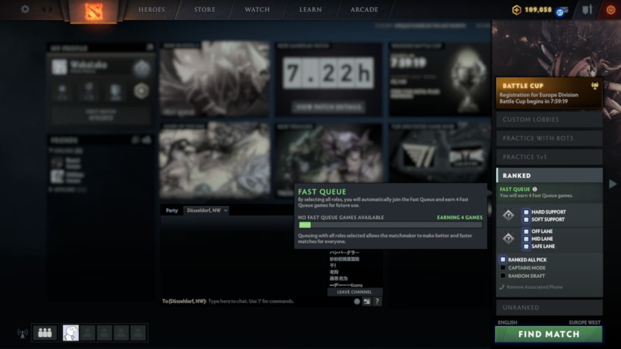 Thumbnail for post: Valve tackles ongoing Dota 2 matchmaking issues with Fast Queue